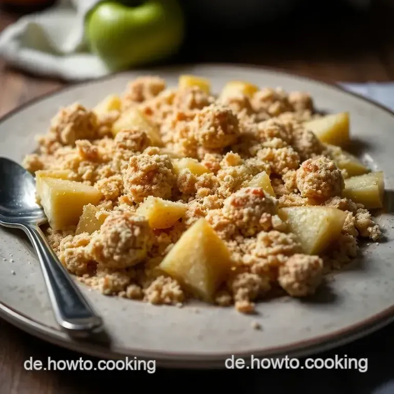 Apfel-Crumble Mit Vanilleeis &ndash; Der Klassiker Neu Interpretiert presentation