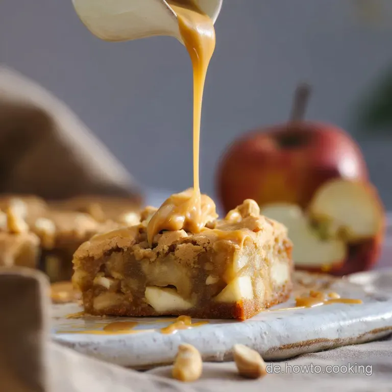 Apfel Blondies Mit Karamell: Z&auml;he Perfektion presentation