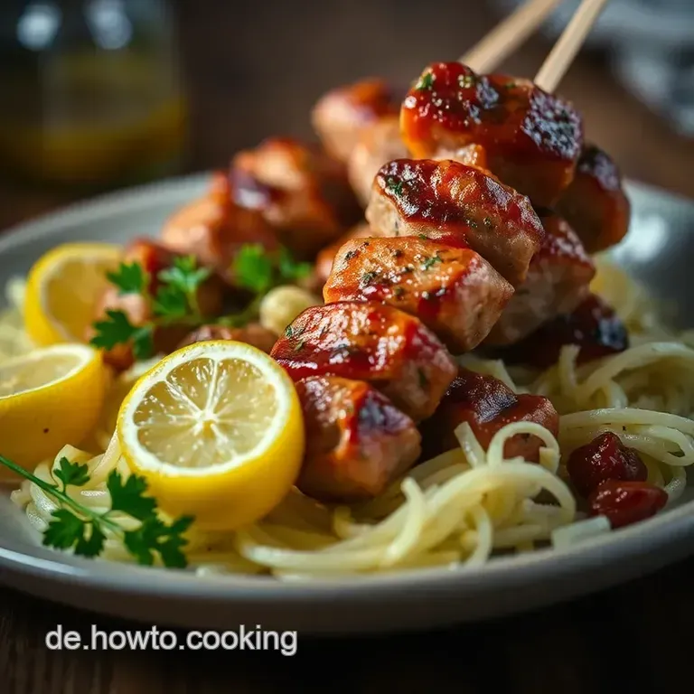 Authentische griechische Souvlaki – Spieße wie vom Gyros-Stand! presentation