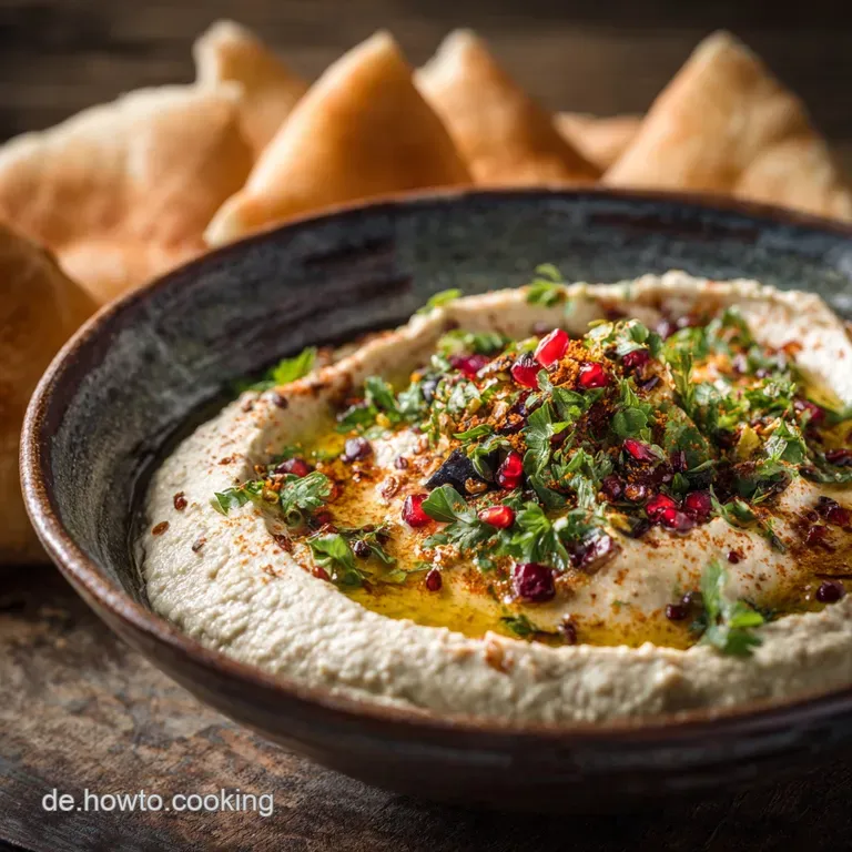 Authentisches Baba Ghanoush Der cremige rauchige AuberginenDip