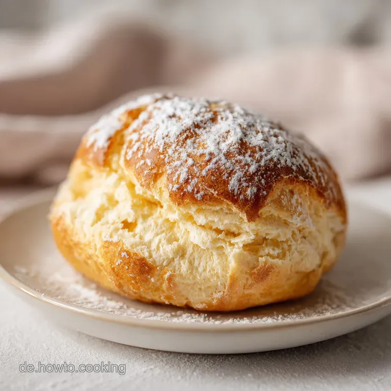 Two glistening baked doughnuts, sprinkled with sugar, displayed on a white plate with a delicate napkin. Soft, airy textur...