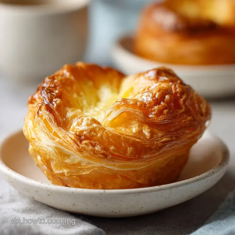 A single pastry swirl, artfully arranged on a white plate, showcasing its delicate layers and luscious cream filling.