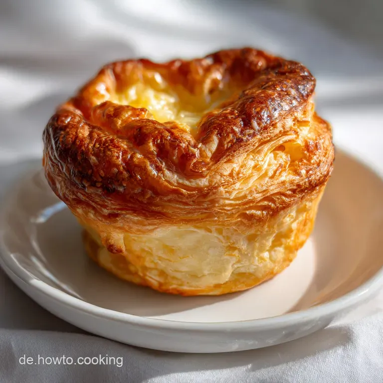 Bl&auml;tterteig mit Quark-Pudding-F&uuml;llung: Au&szlig;en knusprig