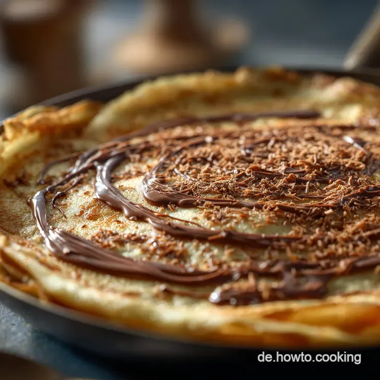 Pfannkuchen vom Blech mit Schokolade XXL Blitz-Pfannkuchen f&uuml;r 10 Portionen