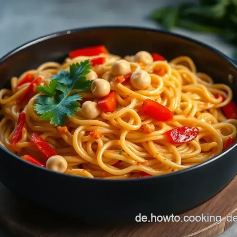 Blitz-Nudelpfanne mit Pute und Pak Choi