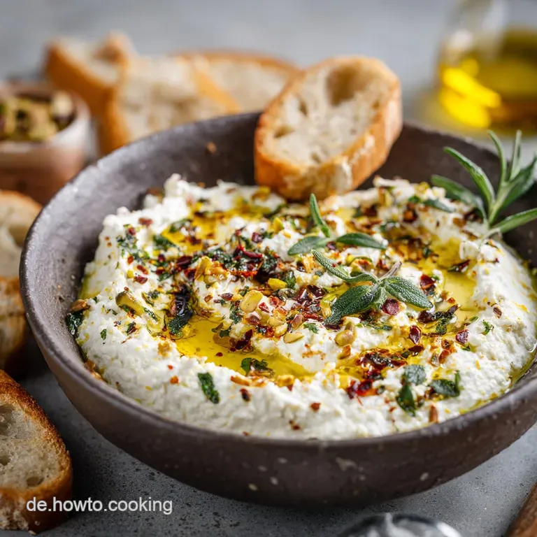 Pistazien Feta Dip: Der Cremige T&uuml;rkisch-Mediterrane Frischekick presentation