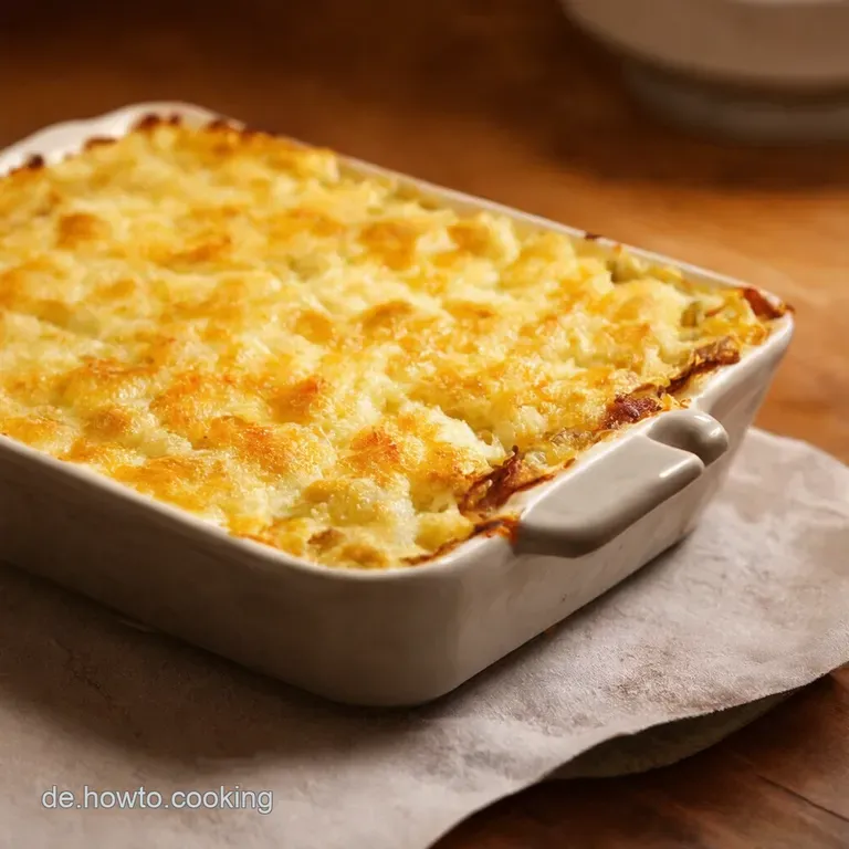 BlitzKartoffelgratin mit Speck Zwiebeln presentation