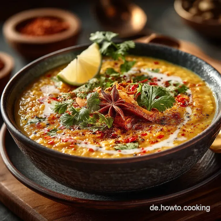 Seelenw&auml;rmendes Dal Tadka Blitzschnell Veganisierbar presentation