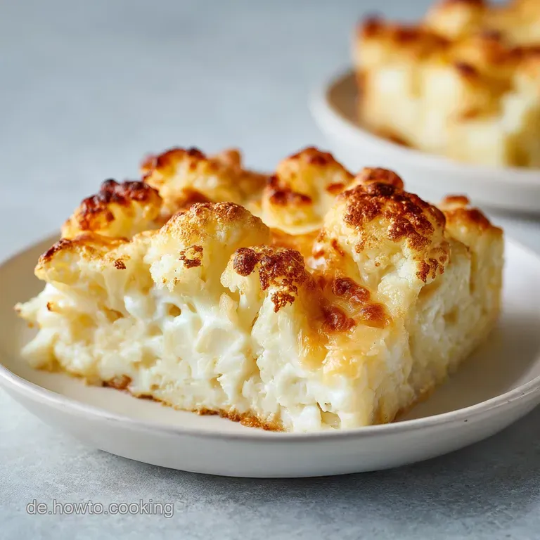 Blumenkohl-Auflauf mit 3 Eiern: Cremig und goldbraun