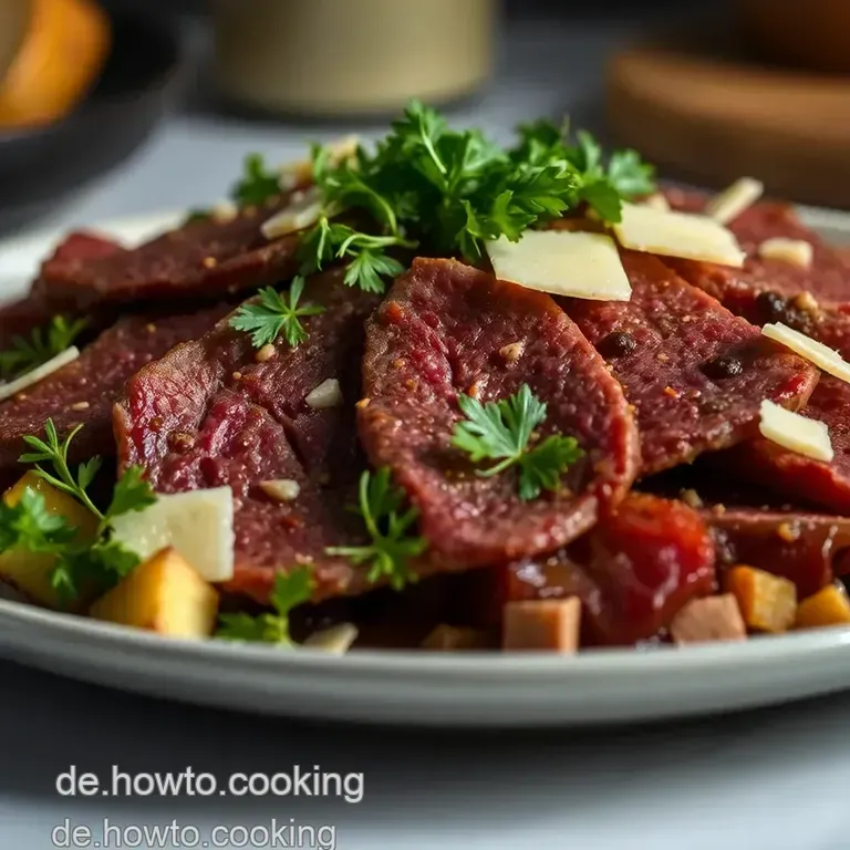 Bresaola - Italienische Trockenfleischdelikatesse presentation