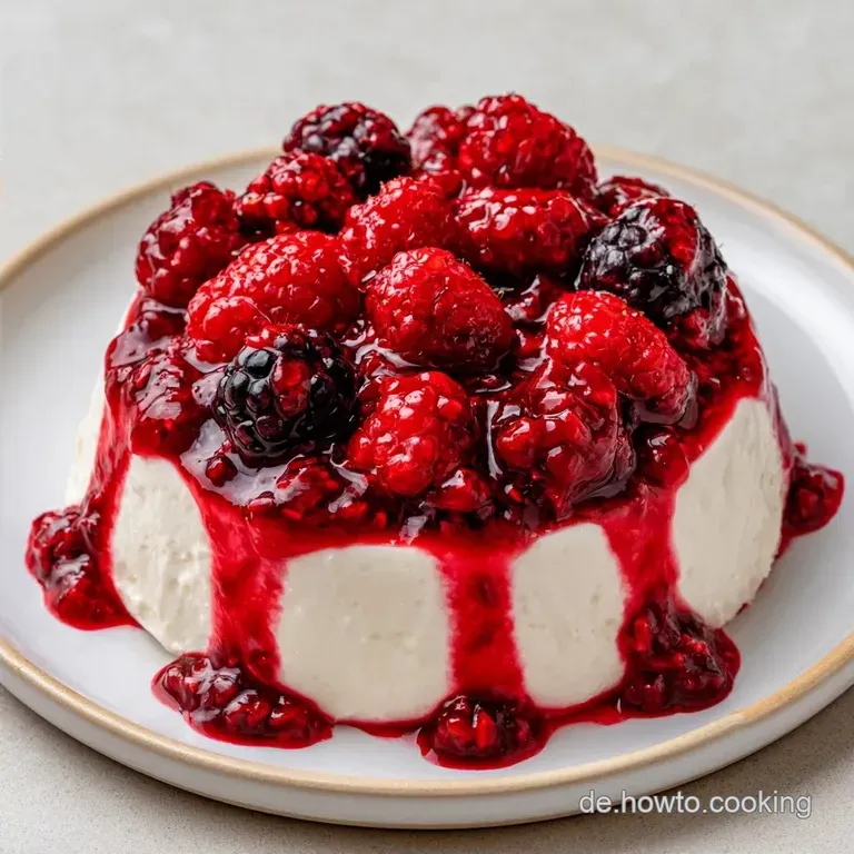 Brombeer-Panna Cotta mit Vanille