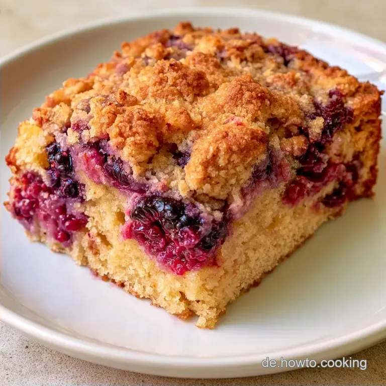 Saftiger Brombeerkuchen Mit Streusel Vom Blech