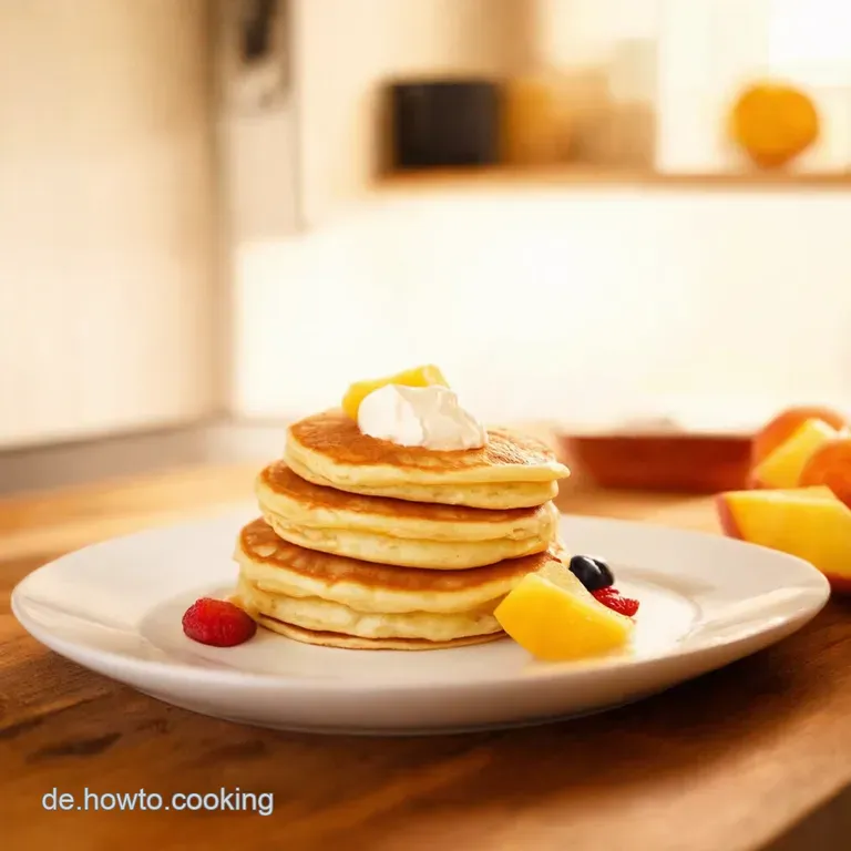 Bunte Minipancakespie&szlig;e Mit Obst Und Schokodip presentation