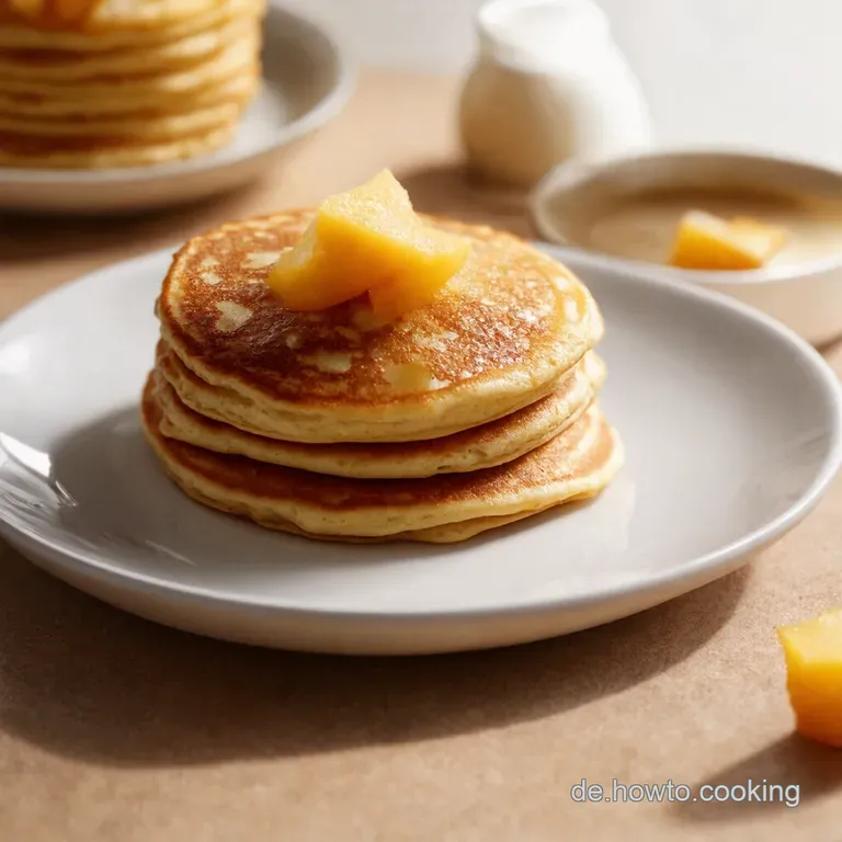 Bunte MiniPancakeSpie&szlig;e mit Obst und Schokodip