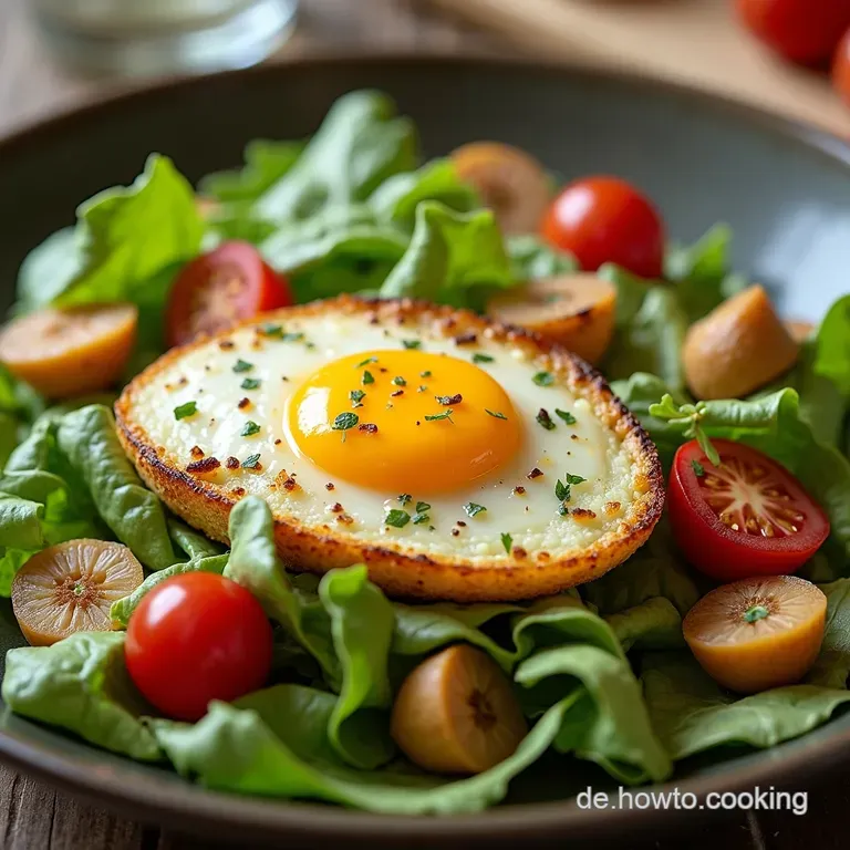 Bunter Feldsalat mit Ei und Tomate Herzhaftes WinterRezept