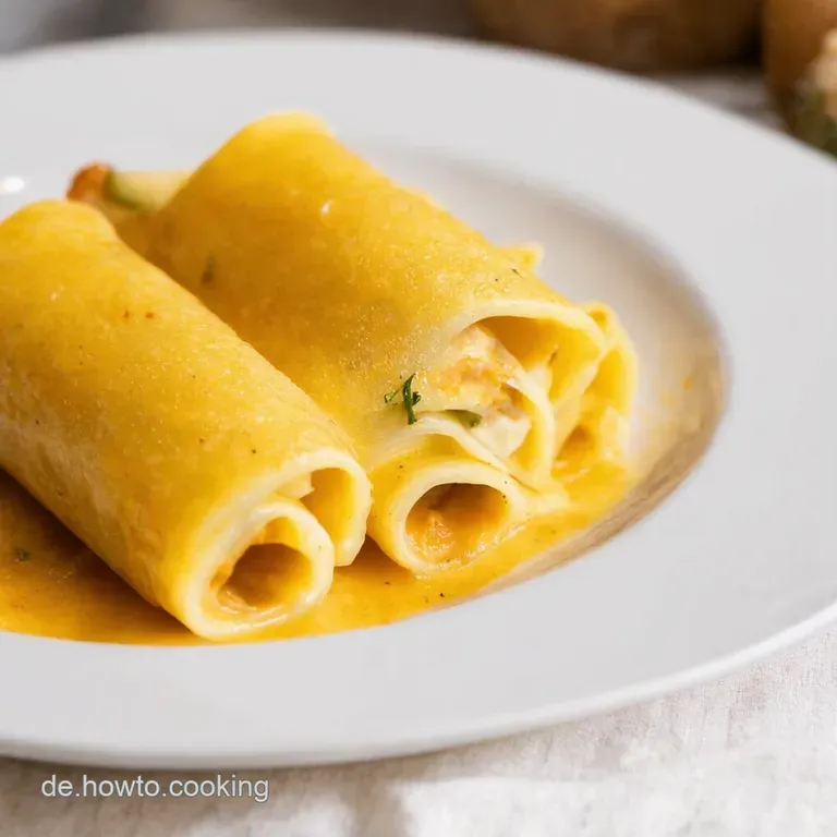Canneloni al Forno Herzhafte PastaR&ouml;llchen mit cremiger B&eacute;chamel
