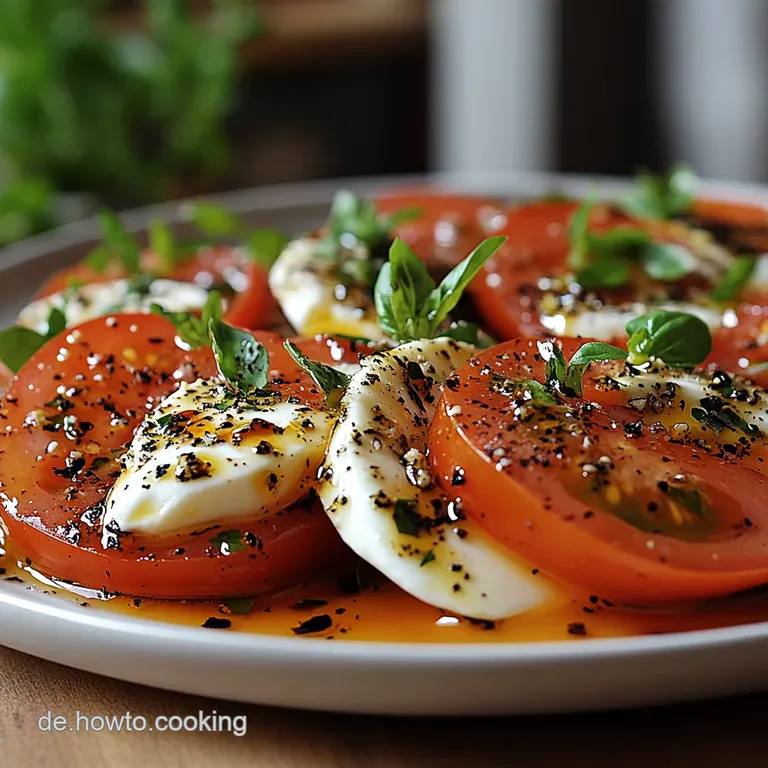 Caprese Blitz Der 15Minutentomatemozzarellasalat presentation