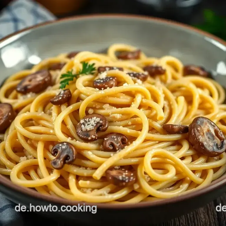 Champignon Nudeln Deluxe