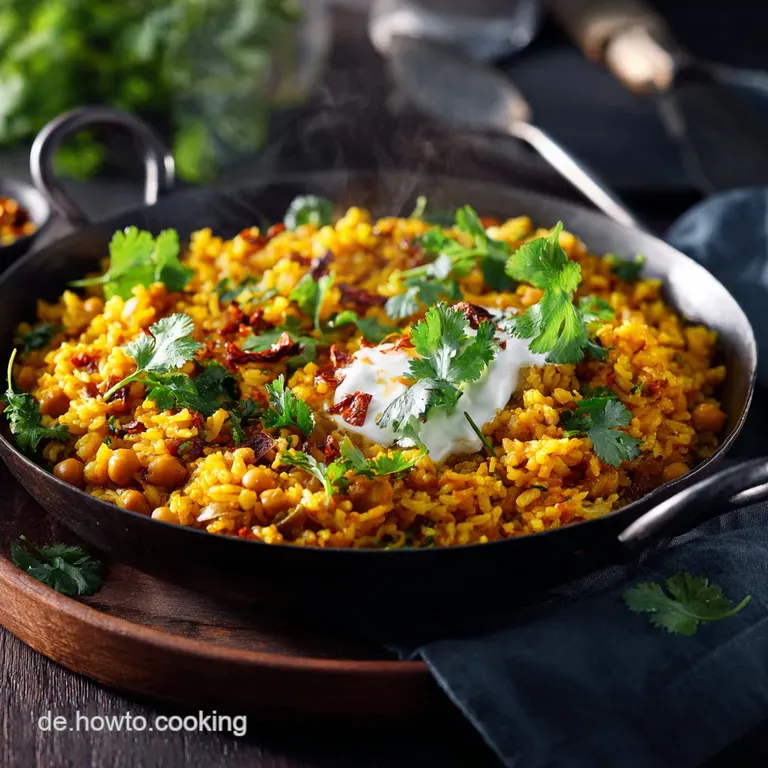 Chana Dal Pilau Aromatischer Indischer Reistraum Mit Chana Linsen presentation