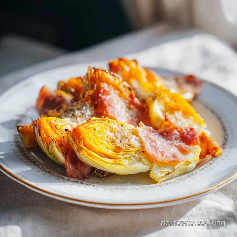 Rezept Chicor&eacute;e mit Schinken und K&auml;se