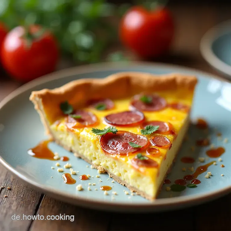 Clarks Herzhafte Quiche SpeckK&auml;seKlassiker mit Karamellzwiebeln