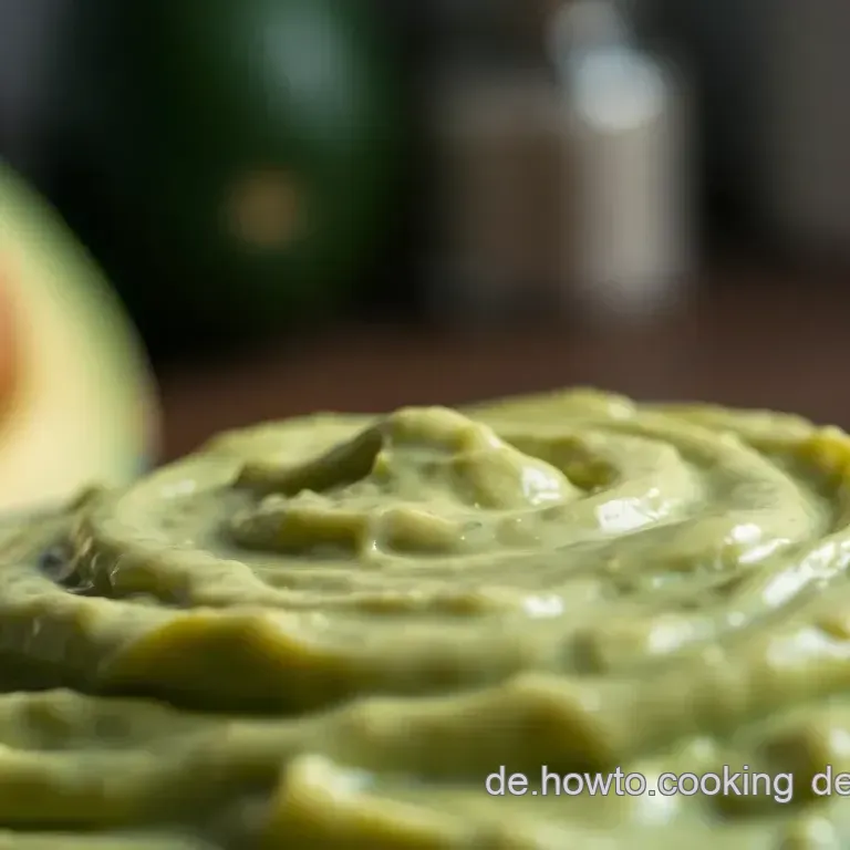 Cremige Avocadocreme mit Limette und Knoblauch