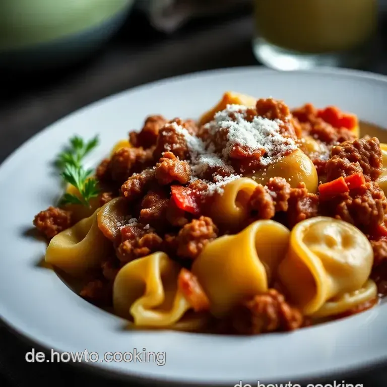 Cremige Bolognese-Tortellini &ndash; Ein Italienischer Genuss F&uuml;r Genie&szlig;er presentation