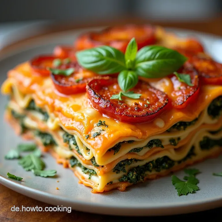 Cremige KürbisSpinatLasagne mit SalbeiButter