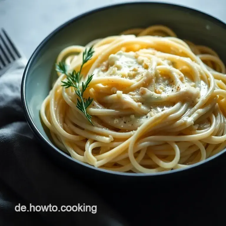 Cremige Pasta Alfredo: Ein italienischer Klassiker presentation