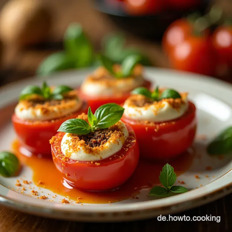 Cremiger CapreseDip Sonnengereifte Tomate trifft auf cremigen Genuss presentation
