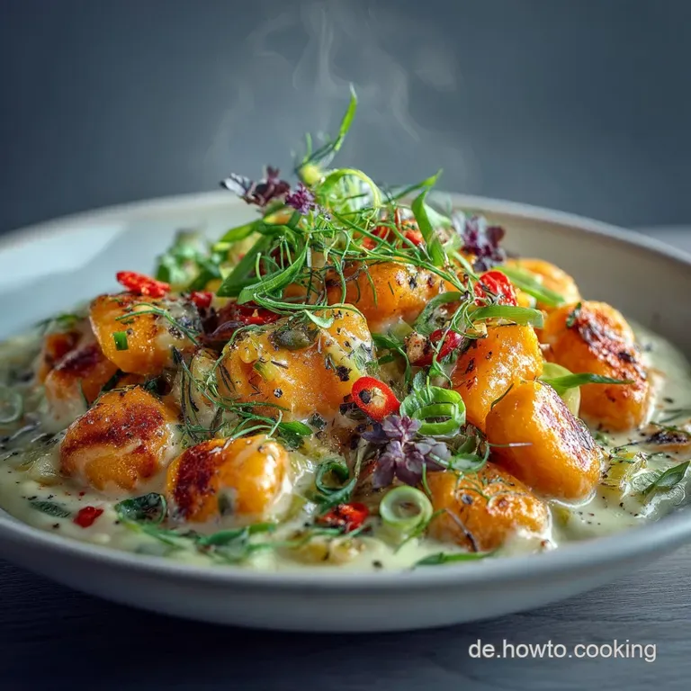 Gnocchi K&uuml;rbis Auflauf mit Lauch: Der Herbstklassiker