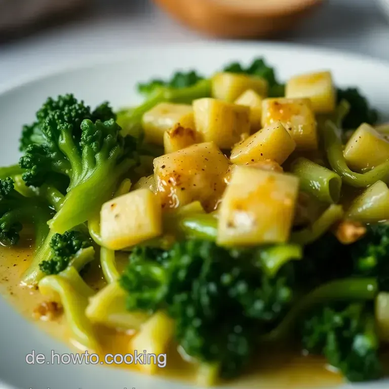 Cremiger Spitzkohl mit Senfsauce presentation