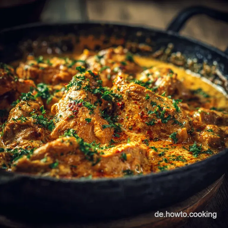 Chicken Korma: Authentischer Indischer Klassiker Samtig Und Mild presentation