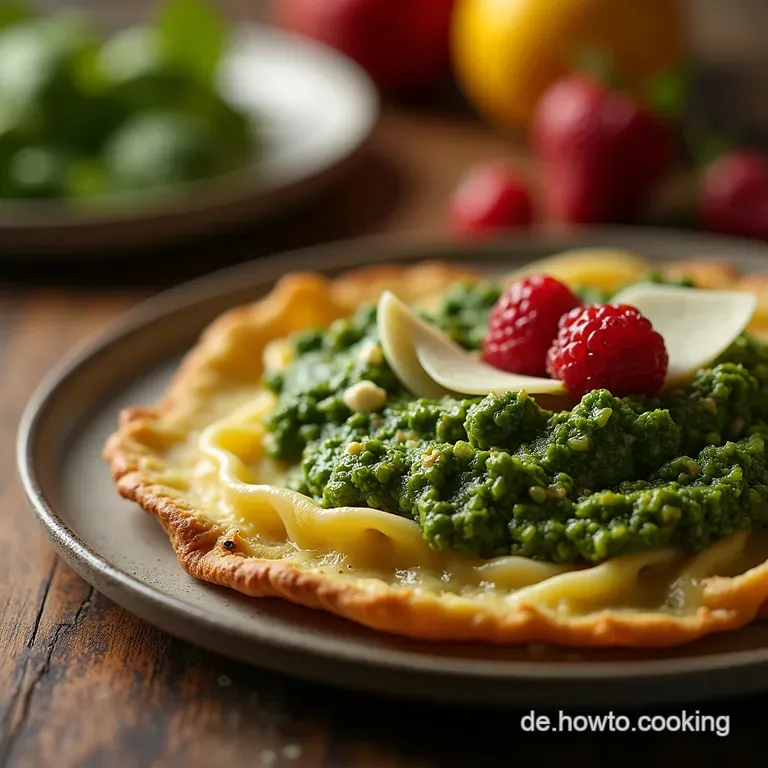 KürbiskernTraum Cremiges Pesto mit Parmesan und einem Hauch Zitrone presentation