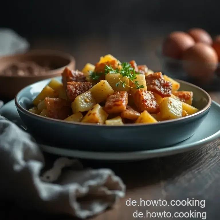 Deftige Backofenkartoffeln Mit Rindermett-K&auml;se-F&uuml;llung presentation