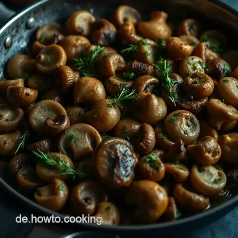 Deftige Pilzpfanne Mit Kr&auml;utern Und Zwiebeln presentation