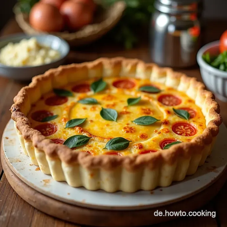 Die perfekte Quiche Lorraine Klassisches Original presentation