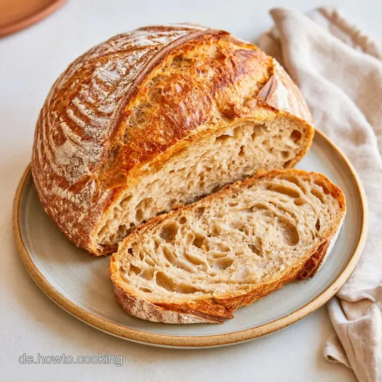 Frische, luftige Brotscheiben auf einem rustikalen Holzbrett, flankiert von einem hellen Leinentuch und Kr&uuml;meln.