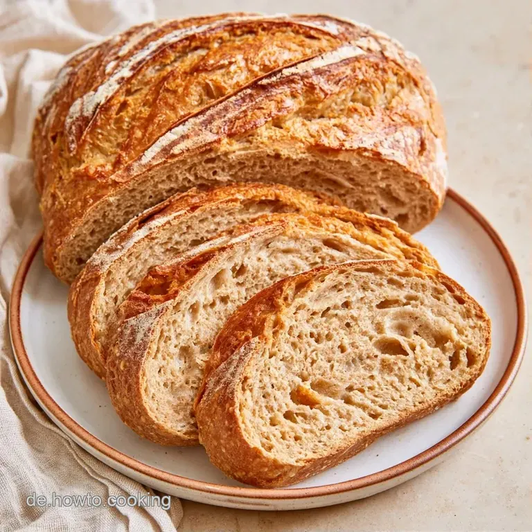 Mehrere dicke Scheiben dunkles Brot auf einem Holzbrett, erg&auml;nzt durch eine Butterportion und frische Kr&auml;uter.