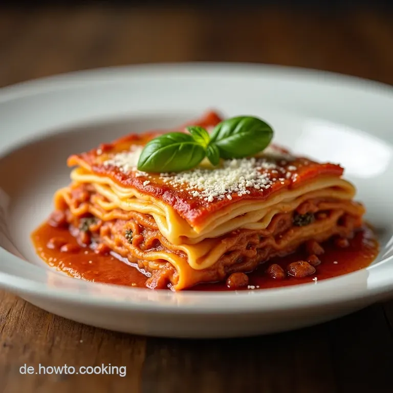 Echte Lasagne alla Bolognese Die K&ouml;nigin der Pasta