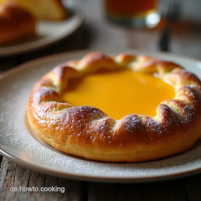Der Goldene K&ouml;nig Traditioneller Dreik&ouml;nigskuchen mit samtiger Mandelcreme Frangipane