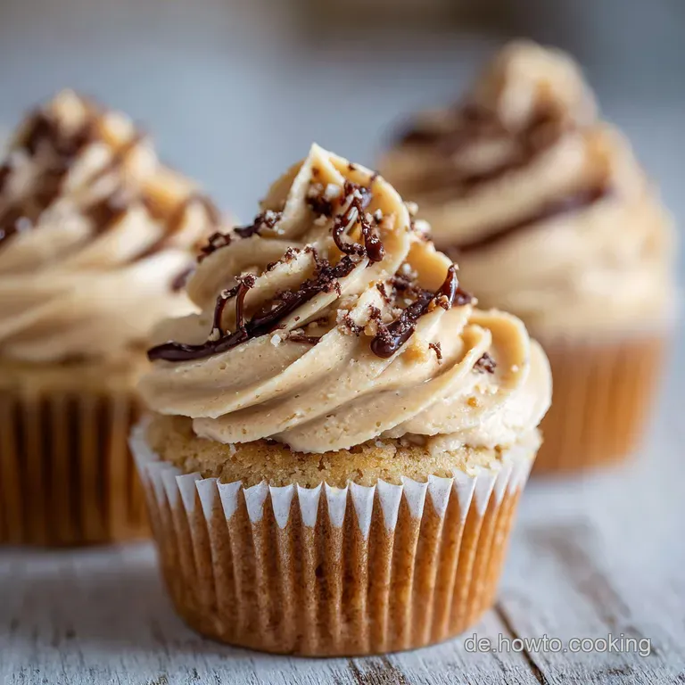 Erdnussbutterschokoladencupcakes: Der K&ouml;nigliche Genuss Mit Luftiger Buttercreme presentation