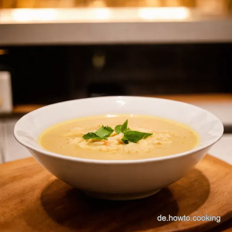 Exotische Hokkaidok&uuml;rbissuppe Mit Kokosmilch Und Ingwer presentation