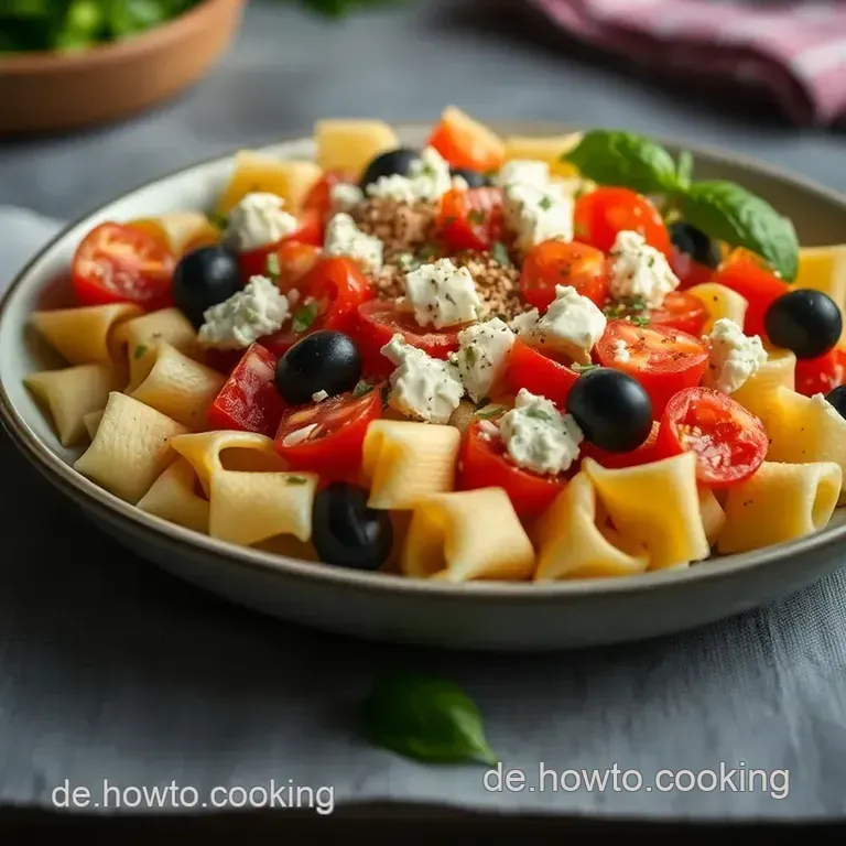 Frischer Trulli Salat Mit Mediterranen Aromen presentation