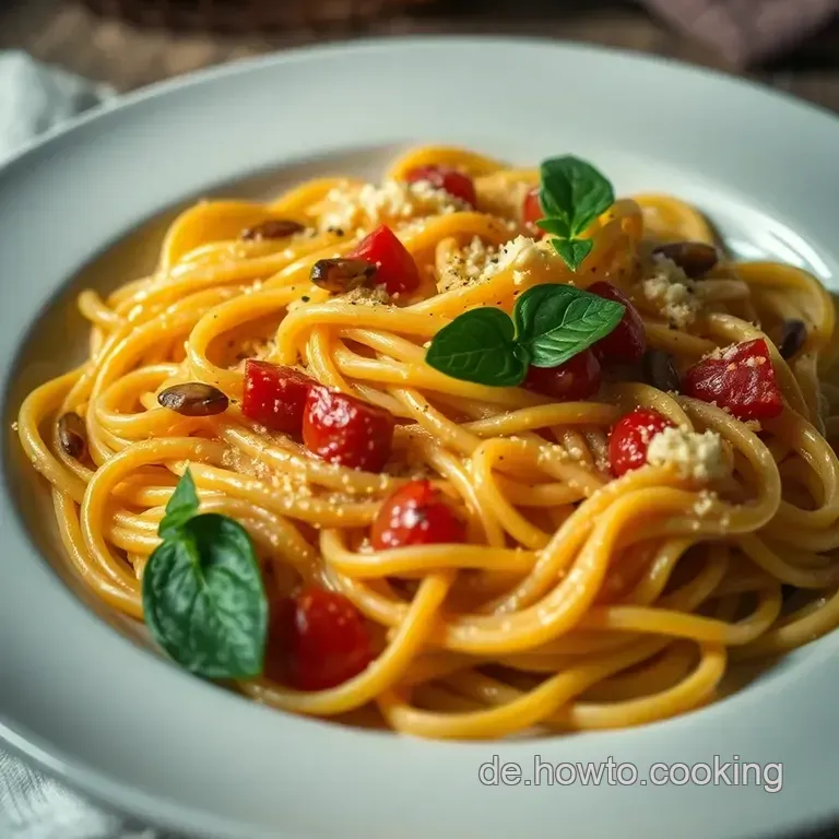 Fr&uuml;hlingshafte Zitronen-Pasta Mit Zuckererbsen Und Burrata presentation