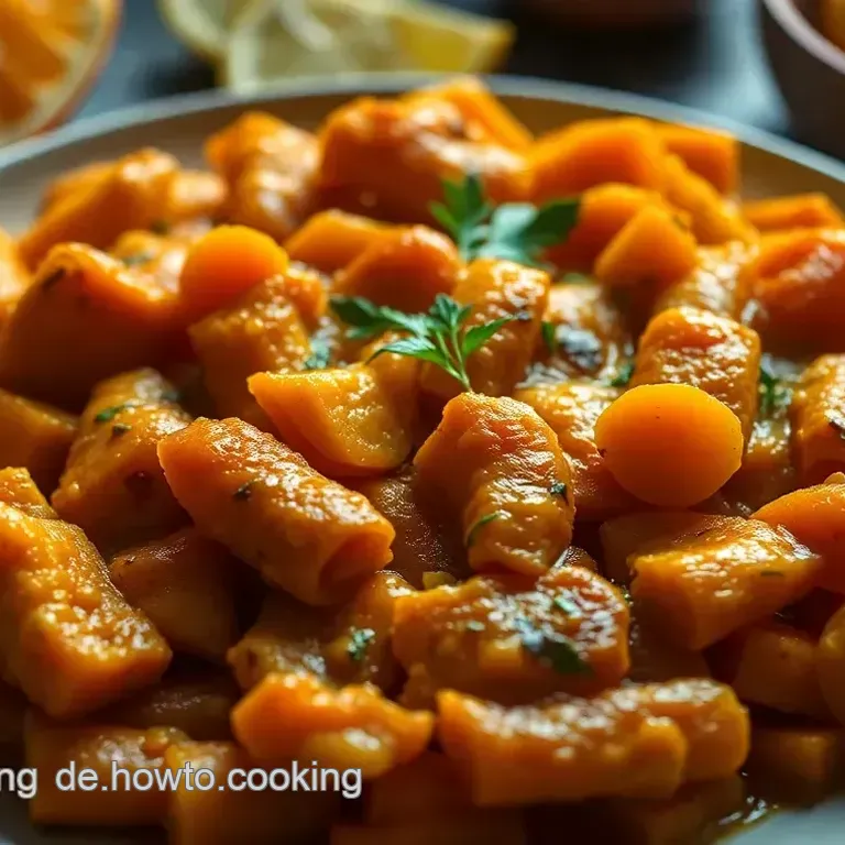 Garnelen auf Mango-Tatar mit Curryschaum