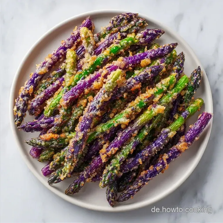 Gebackener Violetter Spargel: Knusprig und Samtig