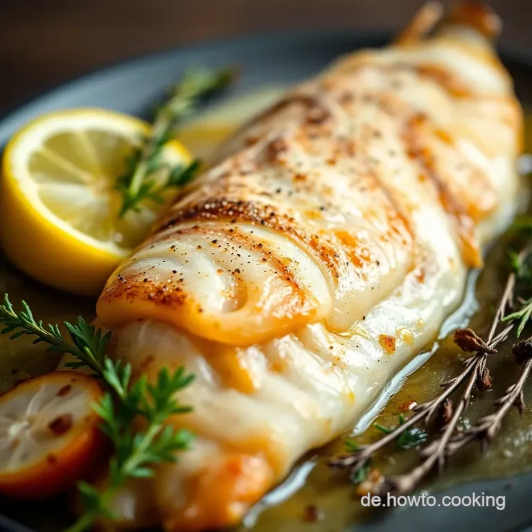 Gebratene Lachsforelle aus dem Ofen mit Kr&auml;utern und Zitrone