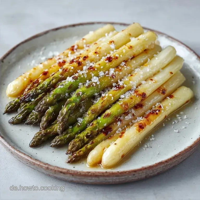 Gebratener Wei&szlig;er Spargel: Goldbraun und Knusprig