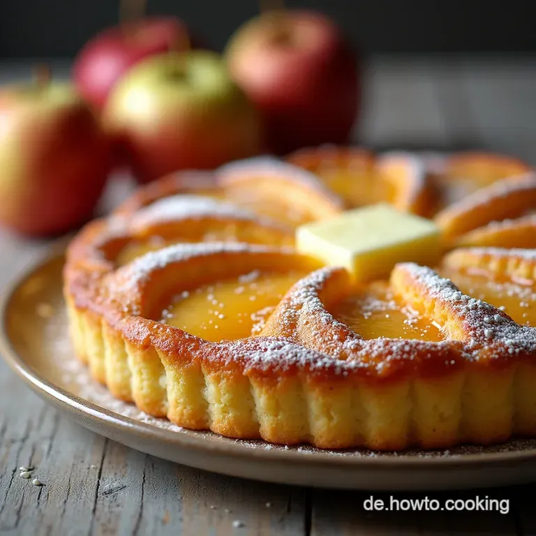 Der Verwöhnte Blechkuchen Gedeckter Apfelmuskuchen vom Blech